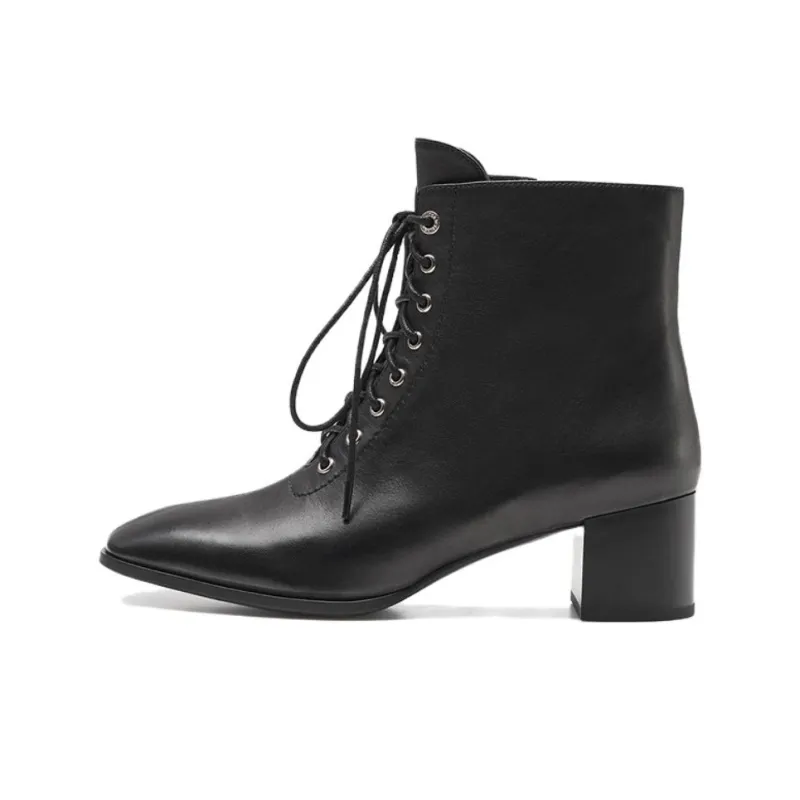 LE SAUNDA Ankle Boots Women's Black Brown-4