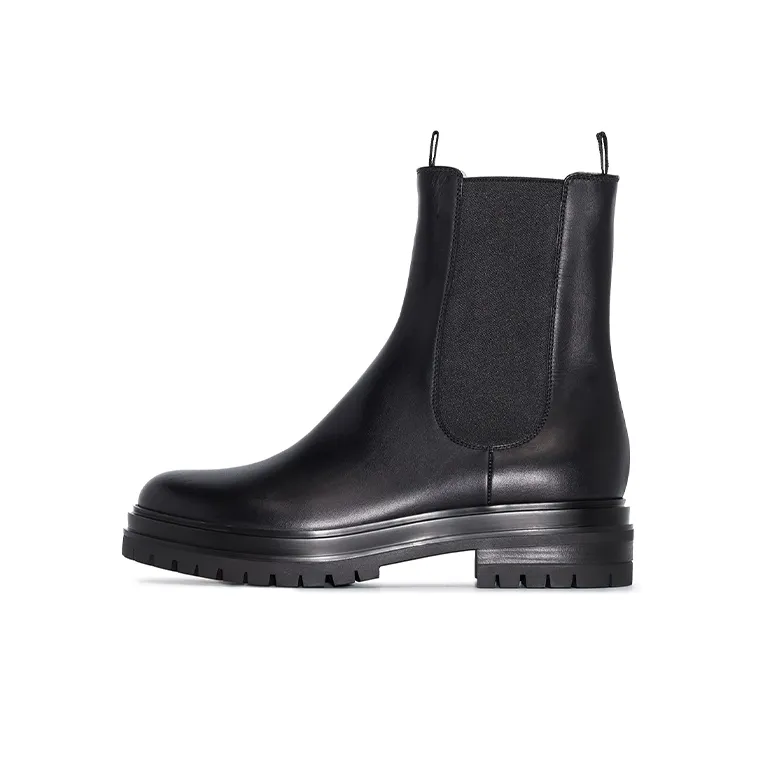 GIANVITO ROSSI Chester Leather Ankle Boots-0