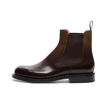 Santoni Ankle-Length Chelsea Boots Men's Brown