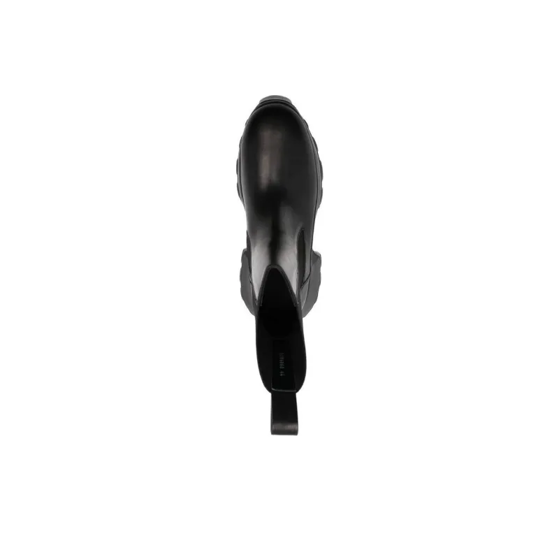 RICK OWENS/RO Short Chelsea Boots Men's Black-4