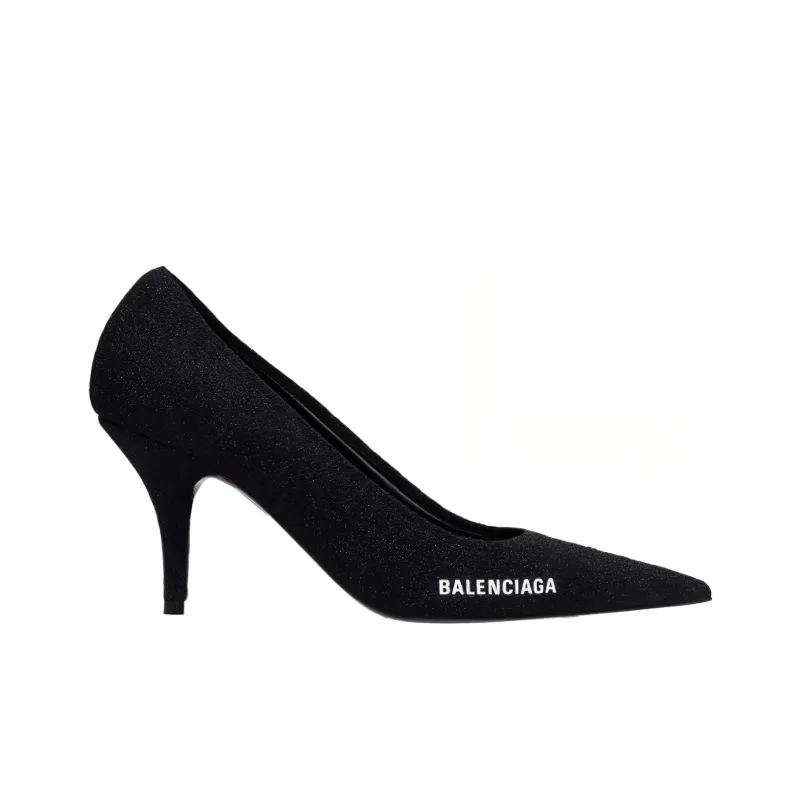 Balenciaga Slim Heel High Heels 8.5cm Women's Black-1