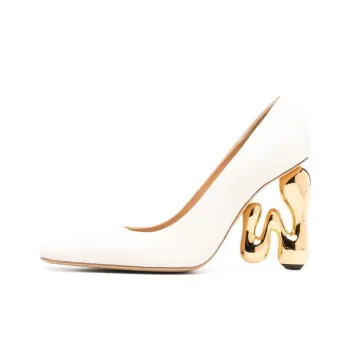 JW Anderson 105mm Sculpted-heel Leather Pumps