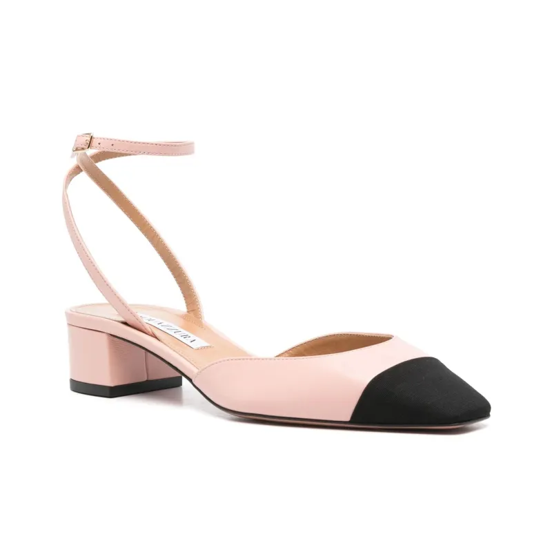 AQUAZZURA Block Heel High Heels 3.5cm Women's Pink-2