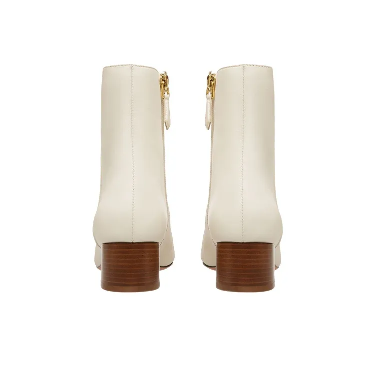 BALLY Glenda Ankle Boots Women's Beige-3
