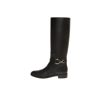 FERRAGAMO Knee high Boots Women's Black