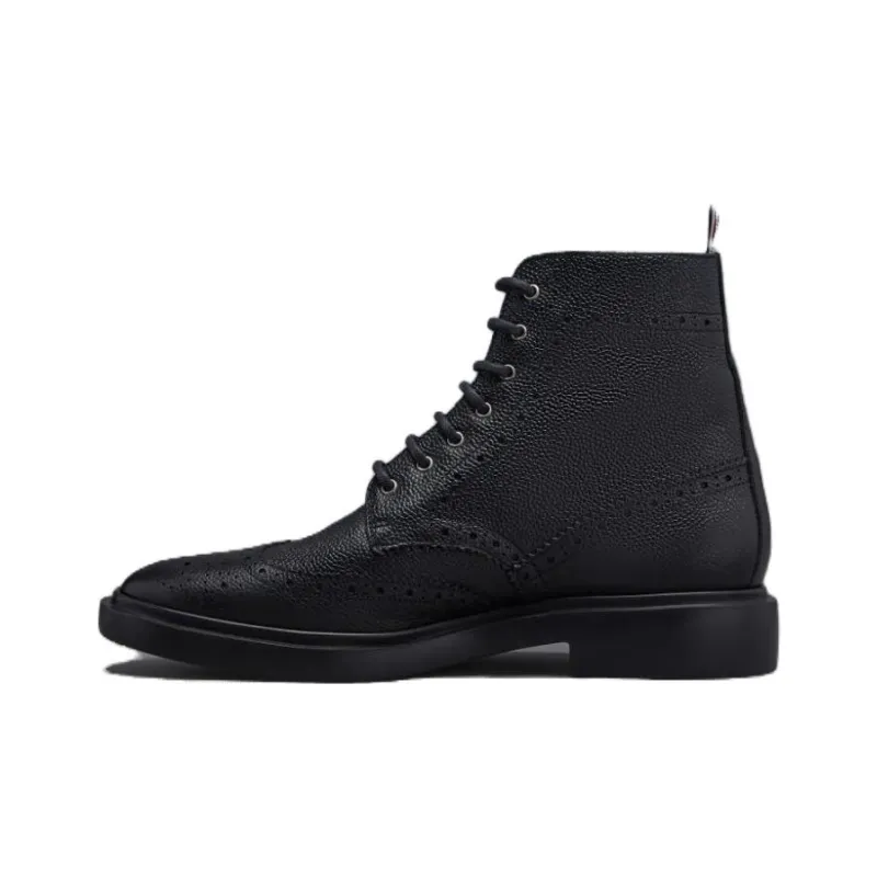THOM BROWNE Brogue Lace-Up Boots Women's-0