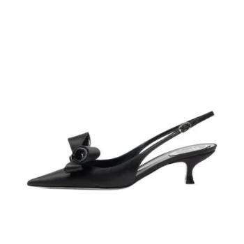 RENE CAOVILLA Arabella Spool Heel High Heels 5cm Women's Black