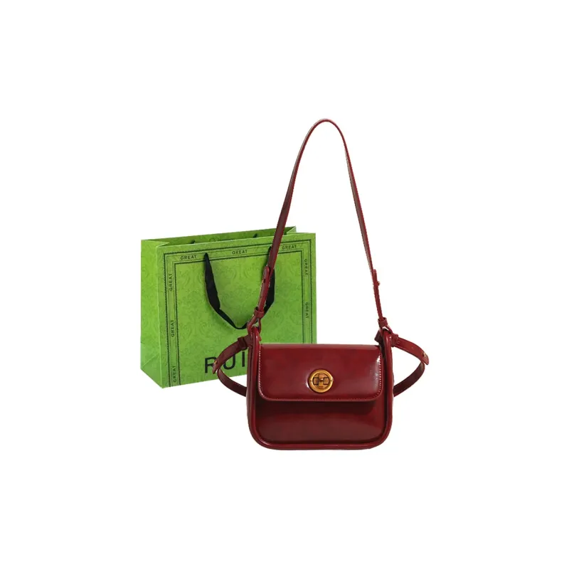 RUIPAI PU Shoulder Bag Regular Women's Coffee/Green/Black/Red-21