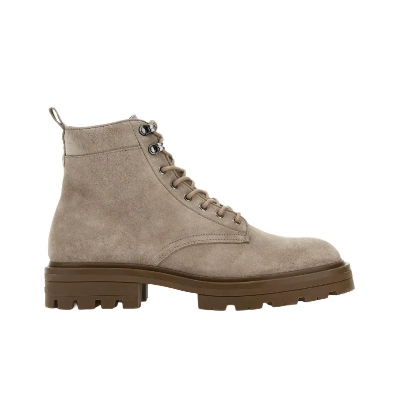HOGAN H673 Lace Up Combat Boots-1
