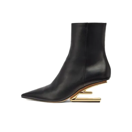 FENDI First Ankle Boots 6.5cm Women's Black