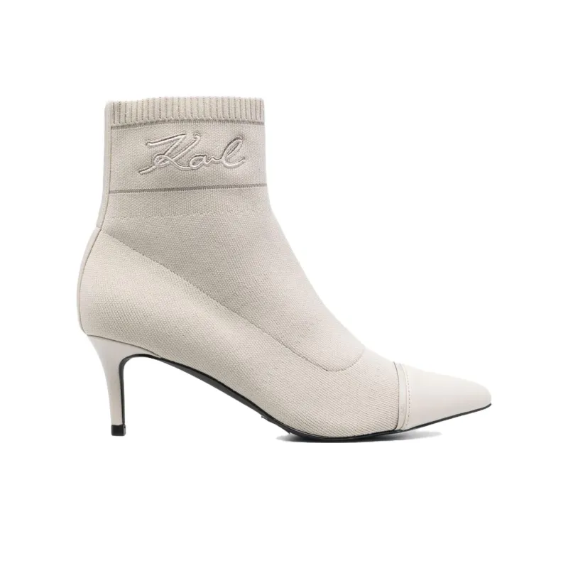 KARL LAGERFELD Pandara Pointed-toe Ankle Boots-1