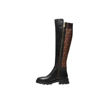 MICHAEL KORS KORS Ridley Knee-high Boots Women's Black & Brown