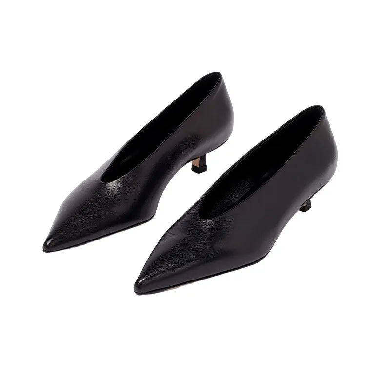 Aeyde Clara Pointed-toe Leather Pumps-2