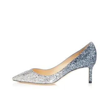 Jimmy Choo ROMY Slim Heel High Heels 6cm Women's Silver