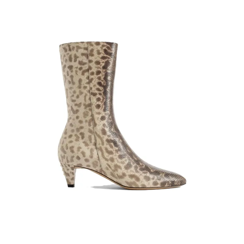 FENDI Ankle Boots Women's Brown-4