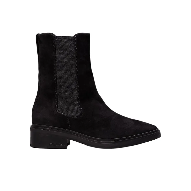 CALVIN KLEIN Short Chelsea Boots 4.5cm Women's Black-1