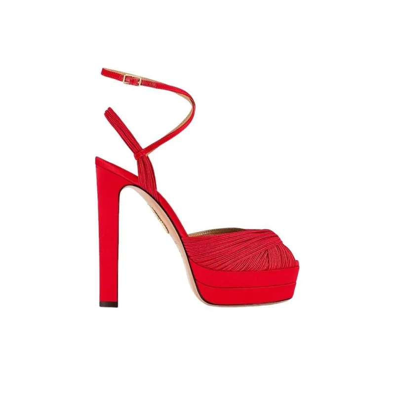 AQUAZZURA 135mm Twist Detail Sandals-1