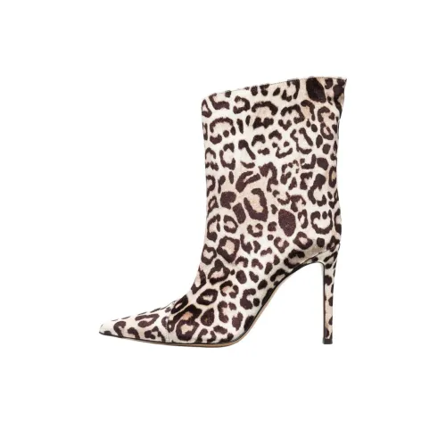 Alexandre Vauthier Alex Velvet Leopard-print Boots Women's