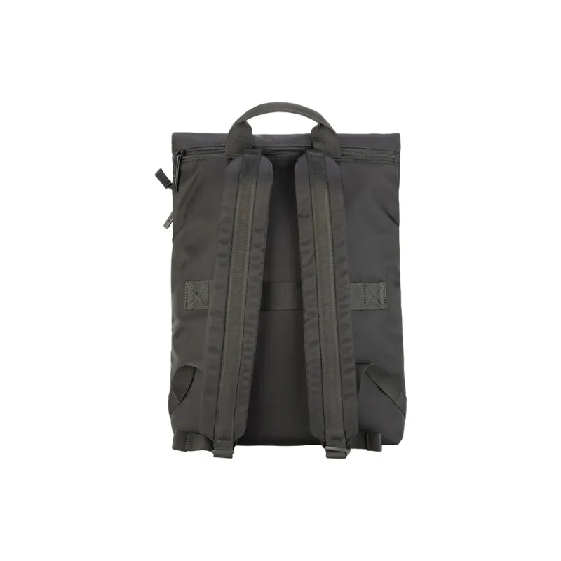 TUCANO Nylon Leather FOLD Backpack Regular Unisex Black/Olive Green-2
