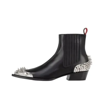 CL LUBOTING Cheliviss Short Chelsea Boots Men's Black
