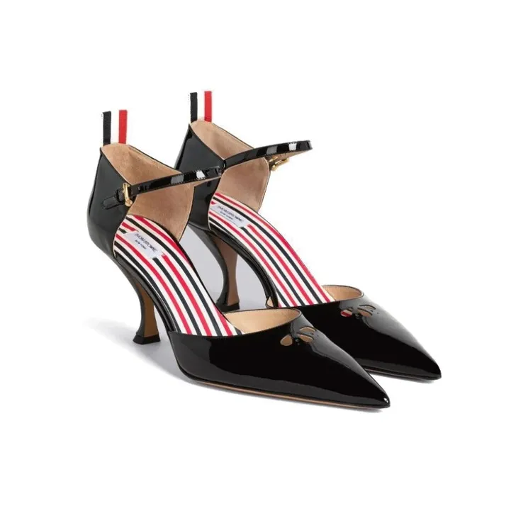 THOM BROWNE Pointed-toe Mid-heel Pumps-2