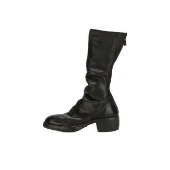 GUIDI Horse Leather Knee high Boots Women's Black