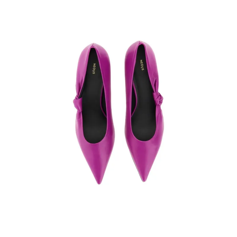 NEOUS Knot-detail Leather Pumps-5