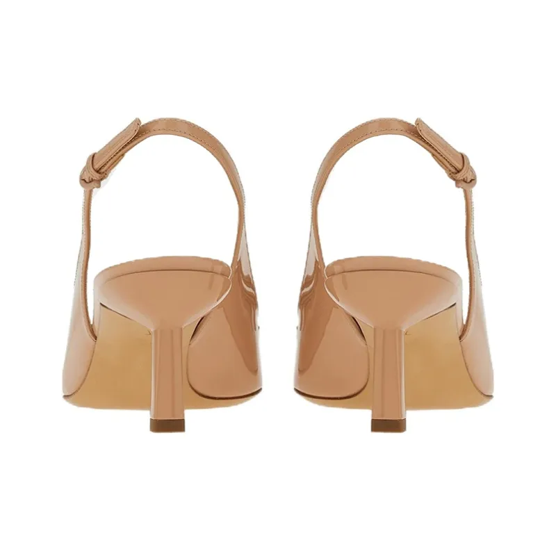FERRAGAMO Slim Heel High Heels 5.5cm Women's Pink-4