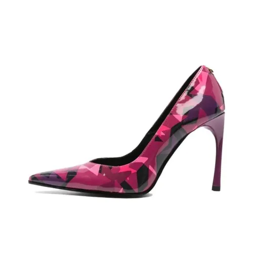 VERSACE JEANS Couture Slim Heel High Heels Women's Purple