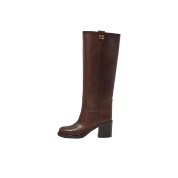 MIU MIU Knee high Boots Women's Brown