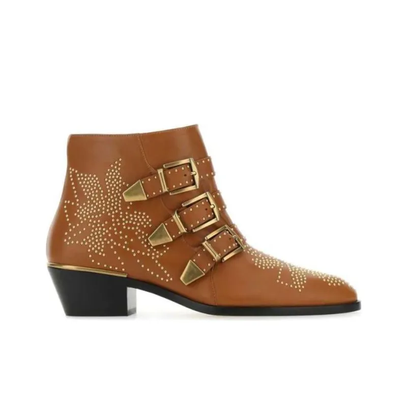Chloe Susanna Ankle Boots Women's Brown-1