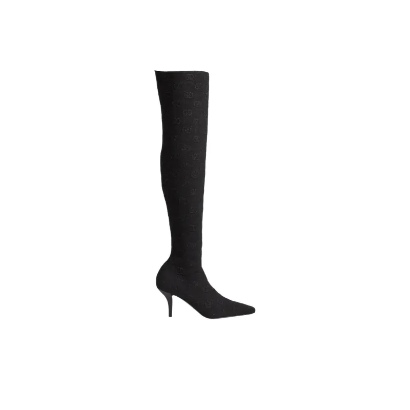GUCCI 75mm GG Knee-high Boot-1