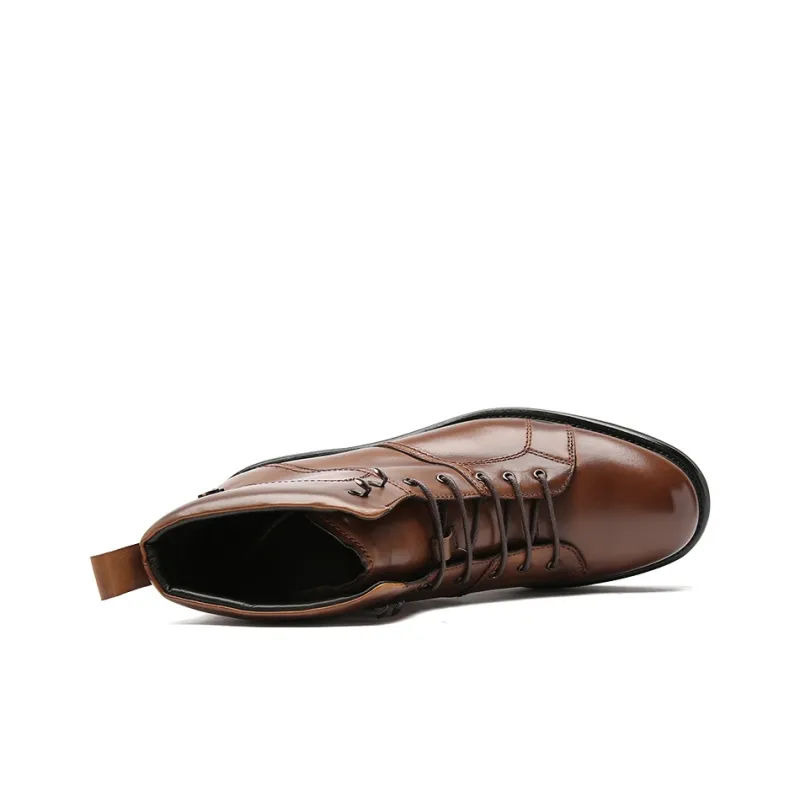 S.T.Dupont Martin Boots Men Yellow Brown-2