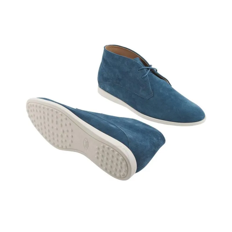 TOD'S Polacco Gomma Leggero TF Ankle Boots Men's Lake Blue-3