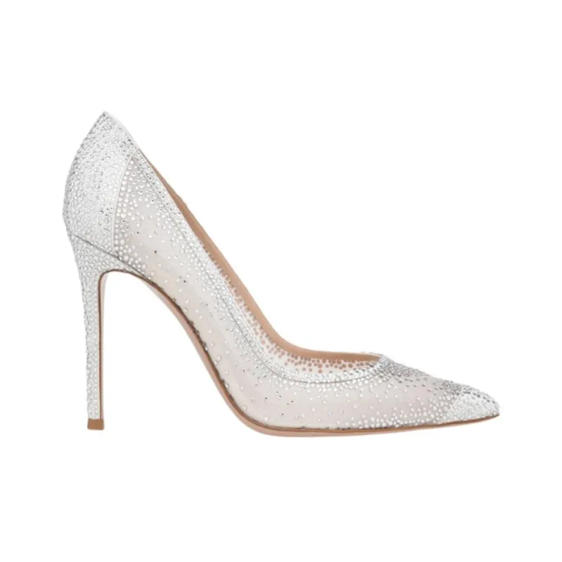 GIANVITO ROSSI Rania Embellished Pumps-1
