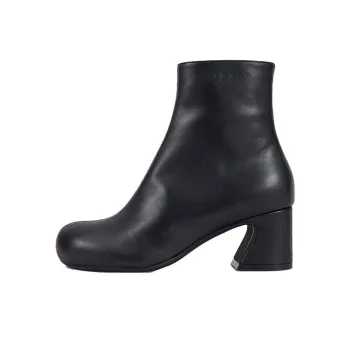 MARNI Round Toe Zip Up Ankle Boots Women's