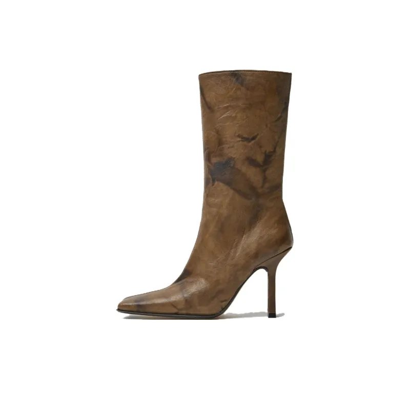 MIISTA Ankle Boots 10cm Women's Brown-0