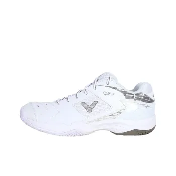 VICTOR 9200TD Anti Slip And Wear Resistant Breathable Low Top Badminton Shoes Unisex White Gray