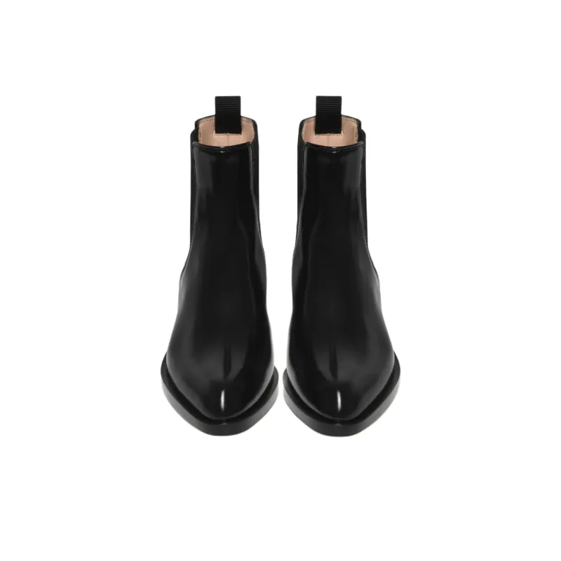 GIANVITO ROSSI Darren Short Chelsea Boots Women's Black-3