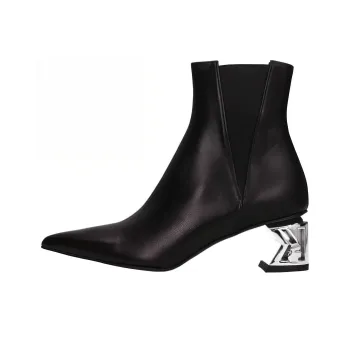 KARL LAGERFELD Short Chelsea Boots 5.5cm Women's Black
