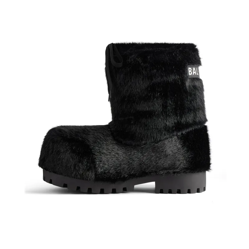 Balenciaga Alaska Low Faux fur Boots-0