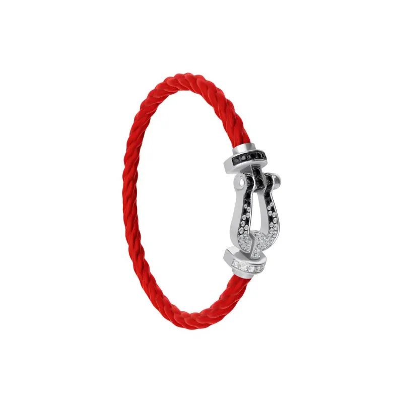 FRED 18K White Gold Bracelets Men's Red-1