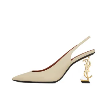 SAINT LAURENT Opyum Slingback Leather Pumps