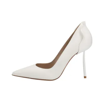Le Silla Slim Heel High Heels 10cm Women's White