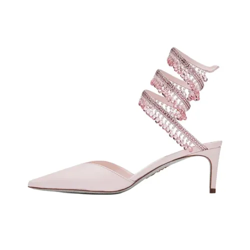 RENE CAOVILLA Chandelier Slim Heel High Heels Women's Light Pink
