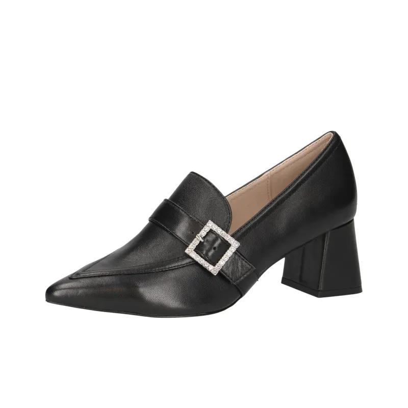 CAPRICE Gillian Block Heel High Heels 5.5cm Women's Black-2