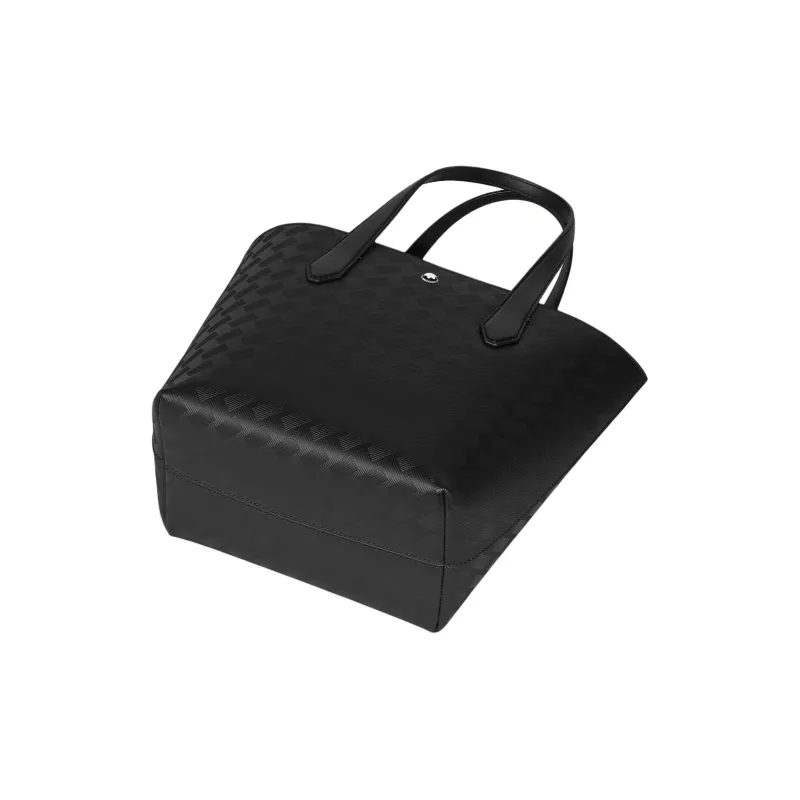 MONTBLANC Cow Leather Tote Bag, Shopping Bag, Shoulder Bag, Handbag Medium Size Women's Black-4