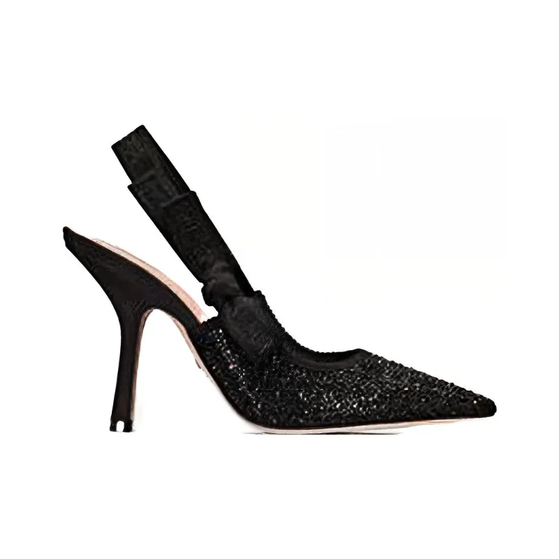DIOR J'Adior Slim Heel High Heels Women's Black-1