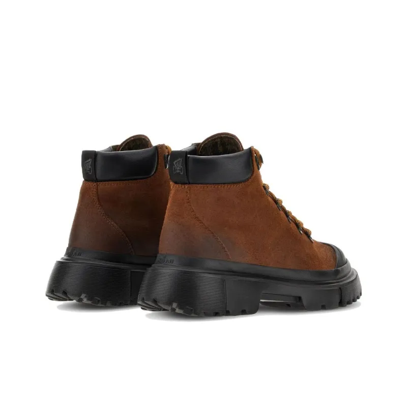 HOGAN H619 Chunky Sole Lace Up Boots-3