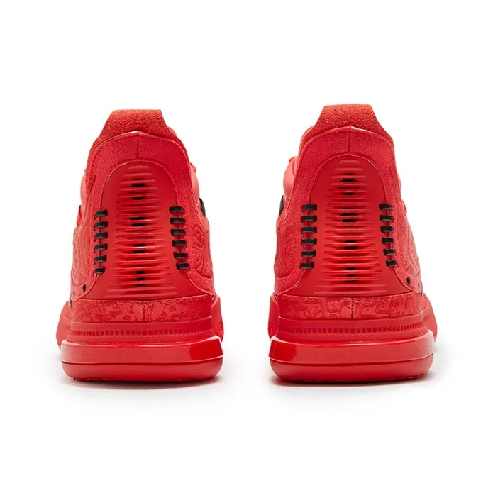 361° Joker Yokei Generation One Basketball Shoes Men Mid Top Finch Red/obsidian Black-3